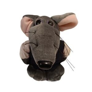 Rat Pack Mouse Vtg Plush '87 Heartline The Big Cheese Office Work Pinstripe Suit